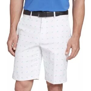 Walter Hagen Men's 35 golf cart White Patterned Shorts used